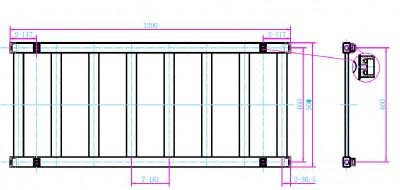 AREZZO design CUBE CHROME 1200x500 törölközőszárítós radiátor AR-CCR12050